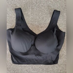 SKIMS Black Naked scoop longline bralette